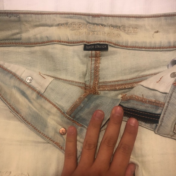 American Eagle Shortie Shorts size 0 super stretch - Picture 4 of 4